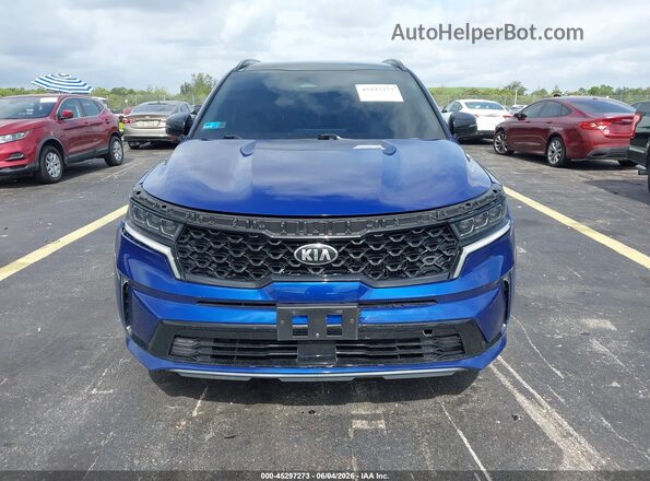 5XYRK4LF1MG073547 2021 KIA SORENTO Blue Widok wnętrza z tyłu