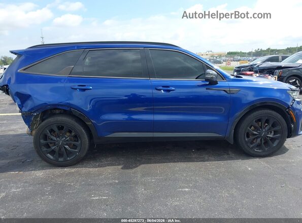 5XYRK4LF1MG073547 2021 KIA SORENTO Blue Widok wnętrza 360 stopni