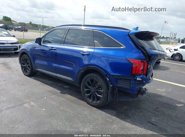5XYRK4LF1MG073547 2021 KIA SORENTO Blue Tył lewy