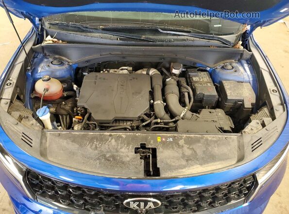 5XYRK4LF4MG034693 2021 KIA SORENTO Blue Вид підкапотного простору