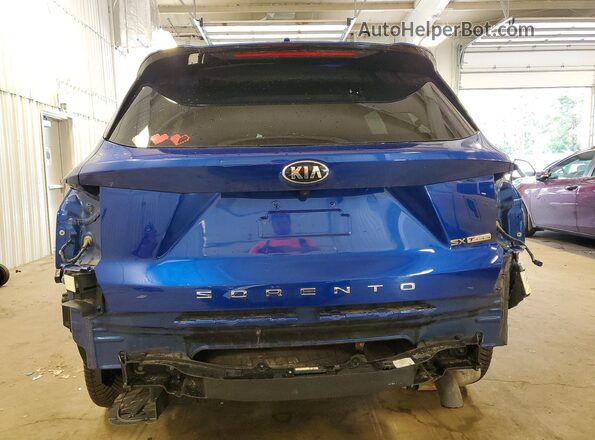 5XYRK4LF4MG034693 2021 KIA SORENTO Blue Вид ззаду