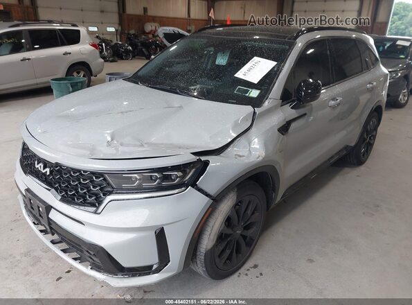 5XYRK4LF4NG142488 2022 KIA SORENTO Gray Դիմացի տեսք