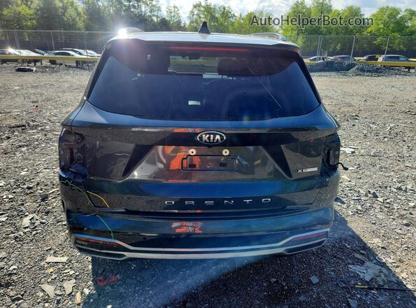 5XYRK4LF7MG058843 2021 KIA SORENTO Charcoal Rear view
