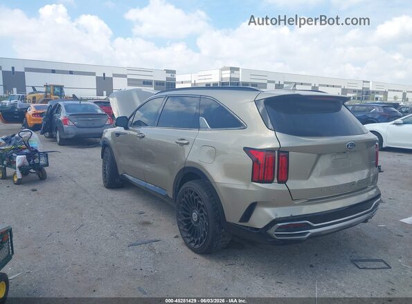 5XYRK4LF7MG067672 2021 KIA SORENTO Tan Հետևի ձախ