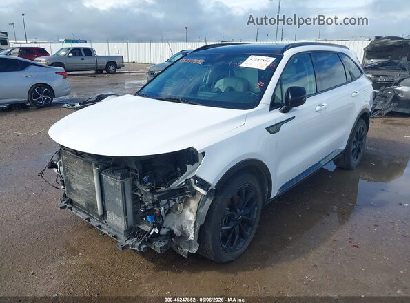 5XYRK4LF7NG151556 2022 KIA SORENTO White წინა მარცხენა ხედი სამი მეოთხედიდან