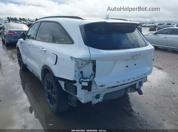 5XYRK4LF7NG151556 2022 KIA SORENTO White უკანა მარცხენა
