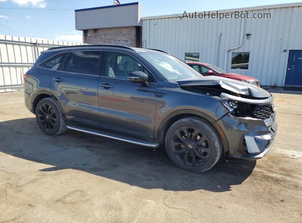 5XYRK4LF8MG044577 2021 KIA SORENTO Charcoal წინა მარჯვენა