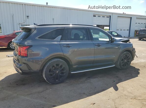 5XYRK4LF8MG044577 2021 KIA SORENTO Charcoal უკანა მარჯვენა