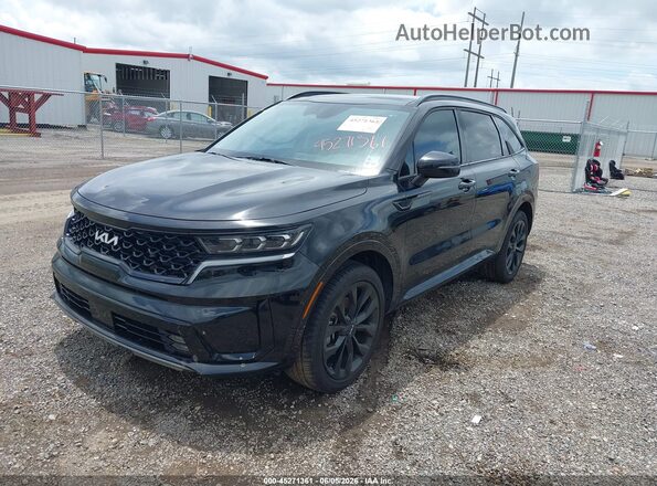 5XYRK4LF8PG204560 2023 KIA SORENTO Black Առջևի ձախ երեք քառորդ տեսարան