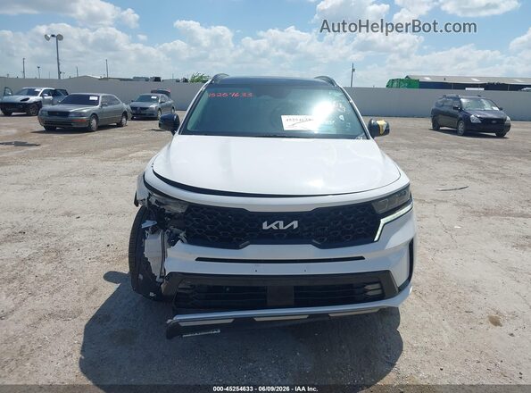 5XYRK4LF9NG117859 2022 KIA SORENTO White Instrument cluster view
