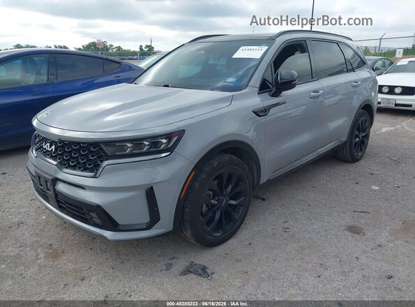5XYRK4LFXNG126716 2022 KIA SORENTO Gray Передня ліва чверть