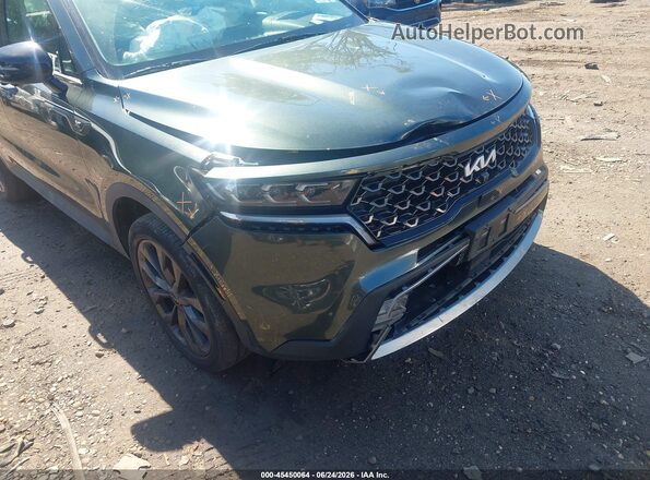 5XYRKDLF0NG086114 2022 KIA SORENTO Green Front view