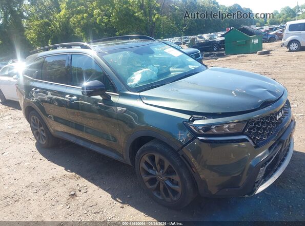 5XYRKDLF0NG086114 2022 KIA SORENTO Green Rear interior view