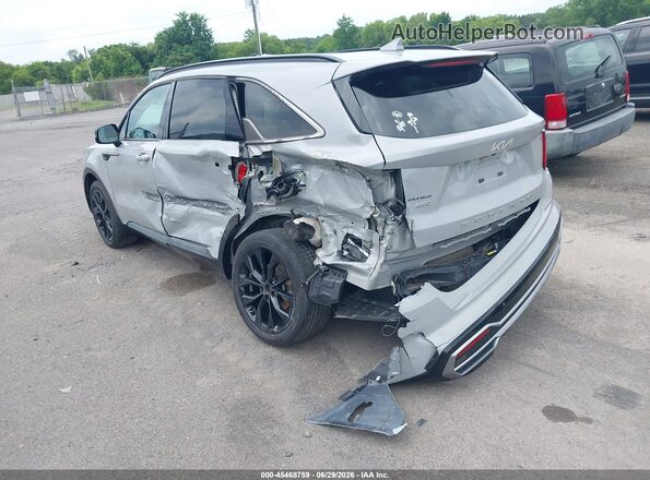 5XYRKDLF0NG152127 2022 KIA SORENTO Gray Trasero izquierdo