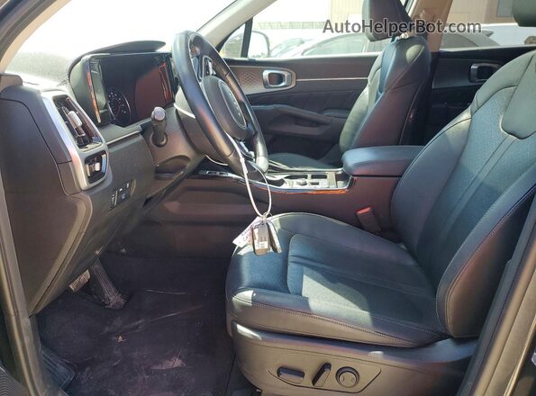 5XYRKDLF1NG157692 2022 KIA SORENTO Charcoal Vista interior delantera