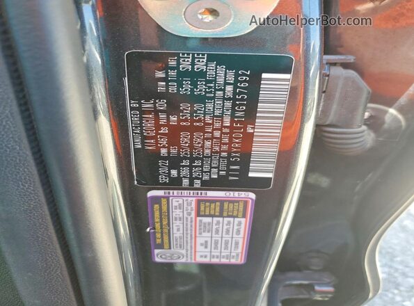 5XYRKDLF1NG157692 2022 KIA SORENTO Charcoal Vista interior de 360 grados