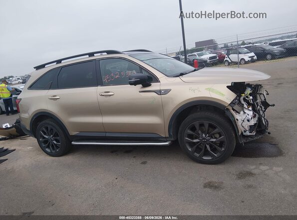 5XYRKDLF2MG030495 2021 KIA SORENTO Tan Widok wnętrza 360 stopni