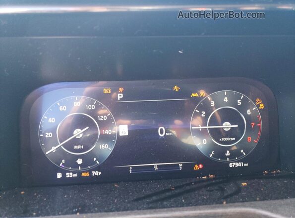 5XYRKDLF2NG087085 2022 KIA SORENTO White Widok zestawu wskaźników