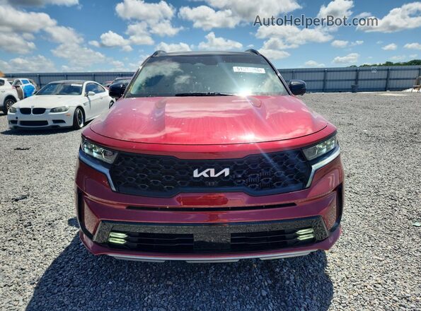 5XYRKDLF3PG219953 2023 KIA SORENTO Red წინა ხედი