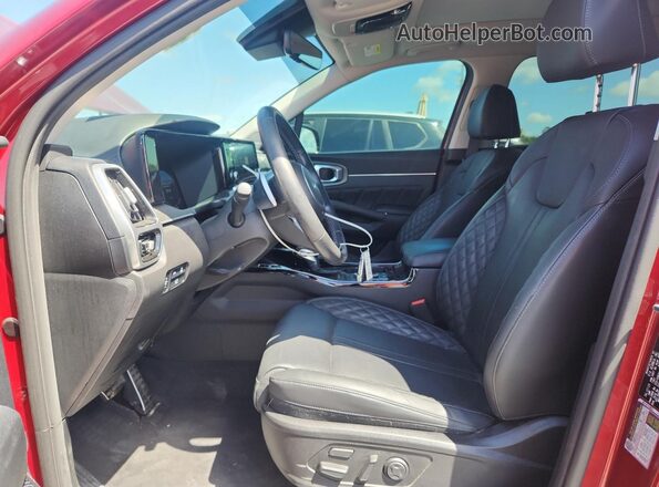 5XYRKDLF3PG219953 2023 KIA SORENTO Red წინა სალონის ხედი