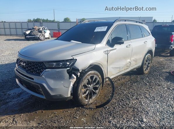 5XYRKDLF4NG106736 2022 KIA SORENTO Light Blue Передня ліва чверть