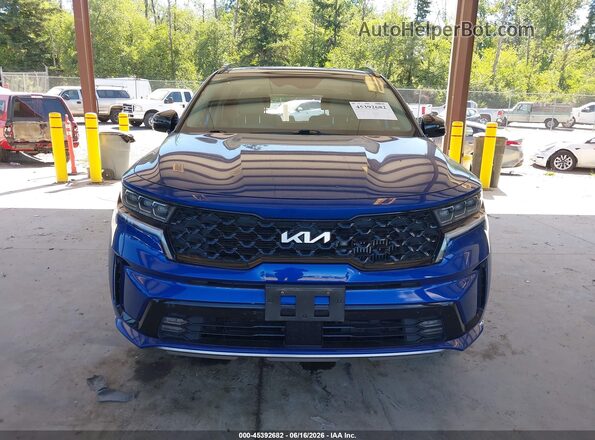 5XYRKDLF4NG130714 2022 KIA SORENTO Blue ხელსაწყოთა პანელის ხედი