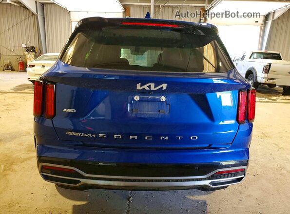 5XYRKDLF6NG143819 2022 KIA SORENTO Blue Rear view