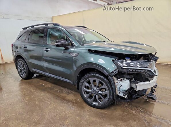 5XYRKDLF8MG058088 2021 KIA SORENTO Green Передня права чверть