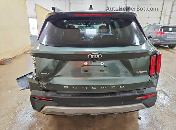 5XYRKDLF8MG058088 2021 KIA SORENTO Green Вид ззаду