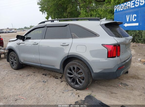 5XYRKDLF8NG104181 2022 KIA SORENTO Gray Trasero izquierdo