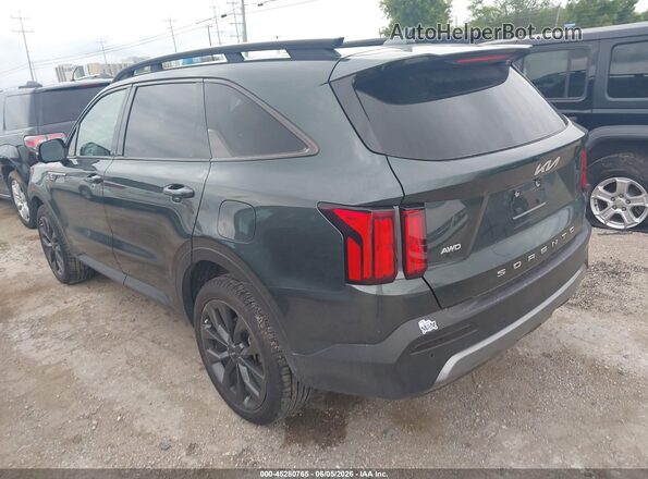 5XYRKDLF8NG125905 2022 KIA SORENTO Black Trasero izquierdo
