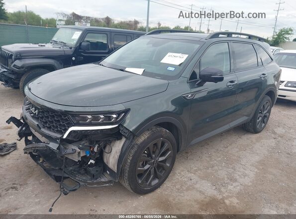 5XYRKDLF8NG125905 2022 KIA SORENTO Black Vista tres cuartos delantera izquierda