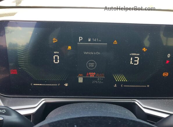 5XYRL4JC0RG251252 2024 KIA SORENTO Gray Widok zestawu wskaźników