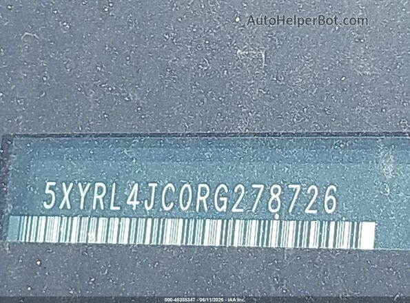 5XYRL4JC0RG278726 2024 KIA SORENTO Blue 