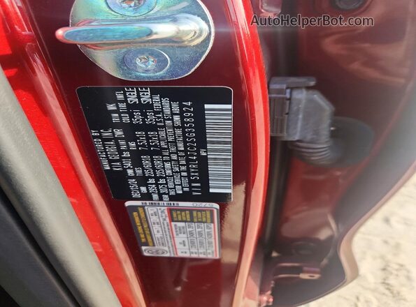5XYRL4JC2SG358924 2025 KIA SORENTO Red 
