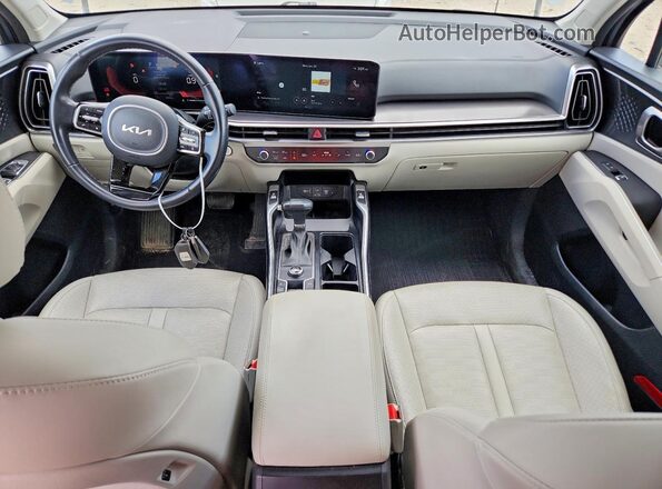 5XYRL4JC5RG263025 2024 KIA SORENTO Gray წინა პანელის ხედი