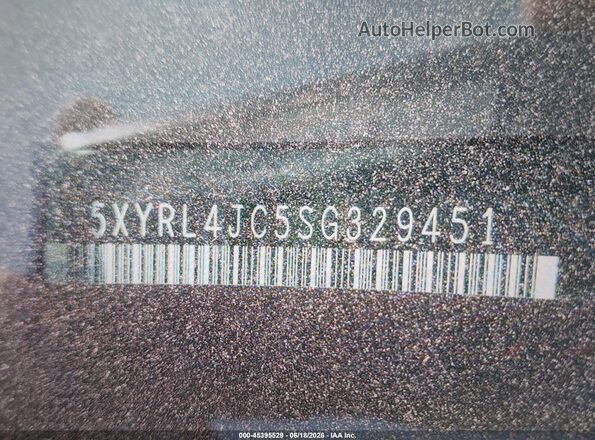 5XYRL4JC5SG329451 2025 KIA SORENTO Blue Vista del compartimento del motor