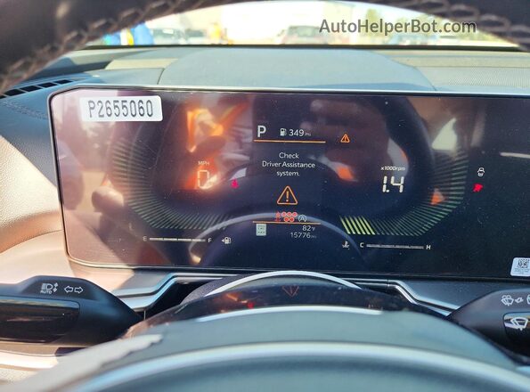 5XYRL4JC6RG305413 2024 KIA SORENTO Gray Սարքավորումների վահանակի տեսք