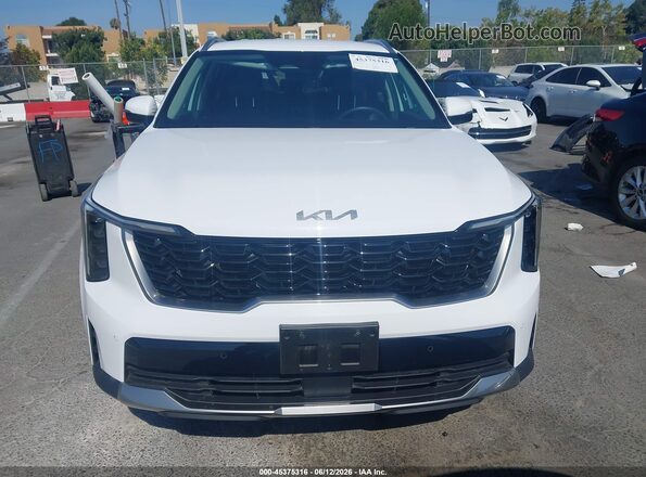 5XYRL4JC6SG327949 2025 KIA SORENTO White ხელსაწყოთა პანელის ხედი