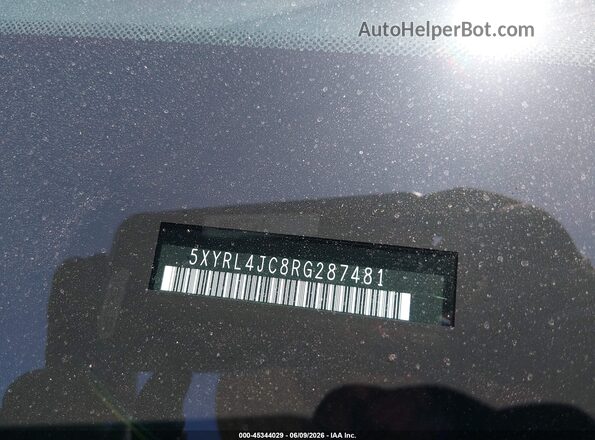 5XYRL4JC8RG287481 2024 KIA SORENTO Gray Вид підкапотного простору