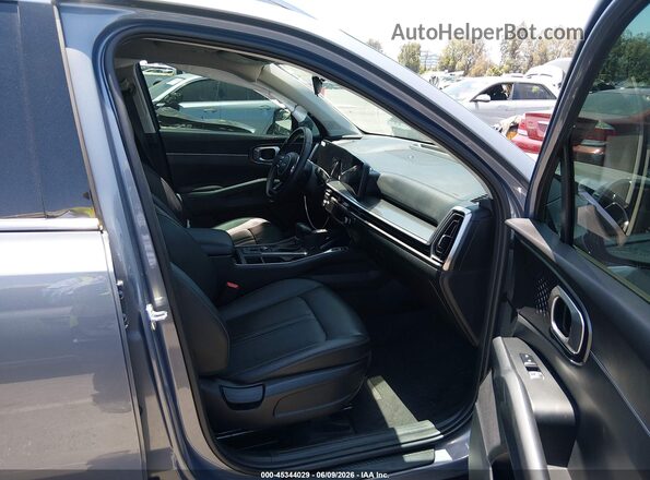 5XYRL4JC8RG287481 2024 KIA SORENTO Gray Вид салону спереду