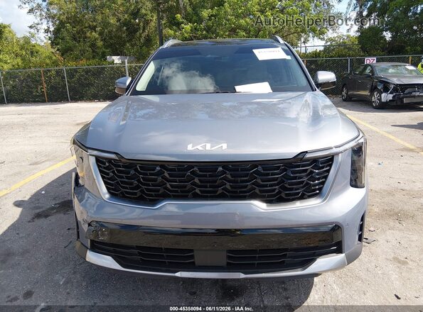 5XYRL4JC8SG378353 2025 KIA SORENTO Silver Instrument cluster view