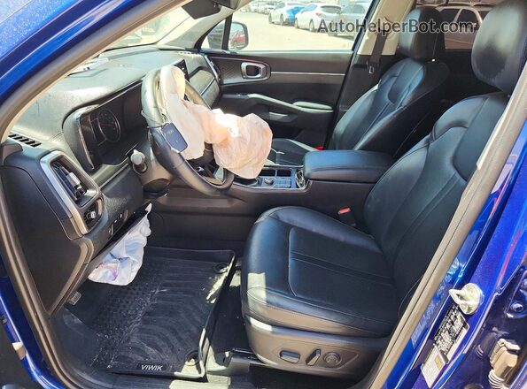 5XYRL4LC0MG008188 2021 KIA SORENTO Blue Front interior view