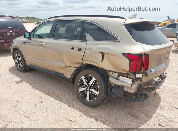 5XYRL4LC0MG056578 2021 KIA SORENTO Beige Rear left