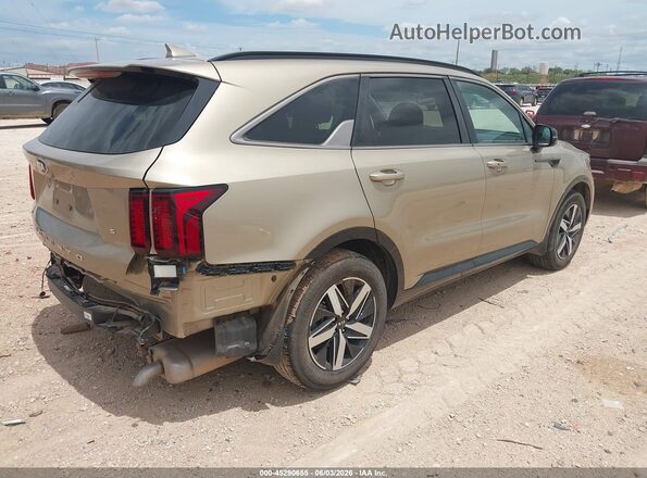 5XYRL4LC0MG056578 2021 KIA SORENTO Beige Rear right