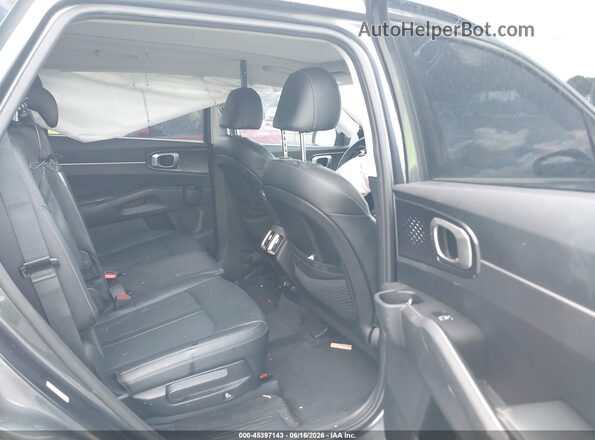 5XYRL4LC2MG018592 2021 KIA SORENTO Gray VIN sticker view