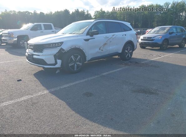 5XYRL4LC2NG139253 2022 KIA SORENTO White წინა მარცხენა ხედი სამი მეოთხედიდან