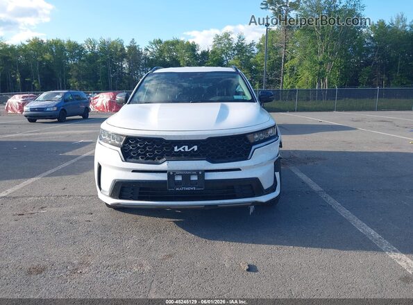 5XYRL4LC2NG139253 2022 KIA SORENTO White ხელსაწყოთა პანელის ხედი