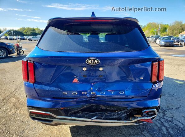 5XYRL4LC3MG017242 2021 KIA SORENTO Blue Հետևի տեսք