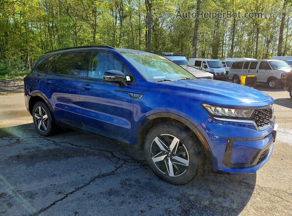 5XYRL4LC3MG017242 2021 KIA SORENTO Blue Առջևի աջ